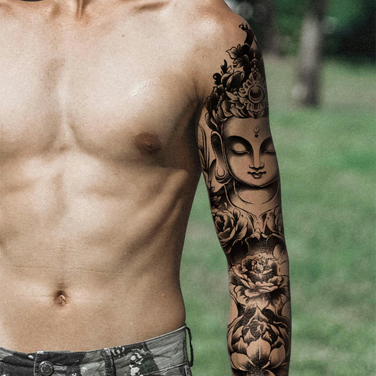 Große temporäre Tattoos für den gesamten Ärmel