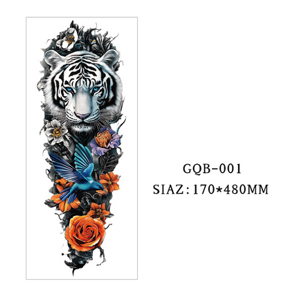 Große temporäre Tattoos für den gesamten Ärmel