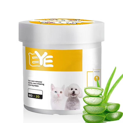 🎉Über 55.000 verkaufte Exemplare 🐾 Natürliche, pflanzliche Augen- und Ohrenreinigungstücher für Haustiere, sanfter Aloe-Entferner für Tränenflecken bei Hunden und Katzen