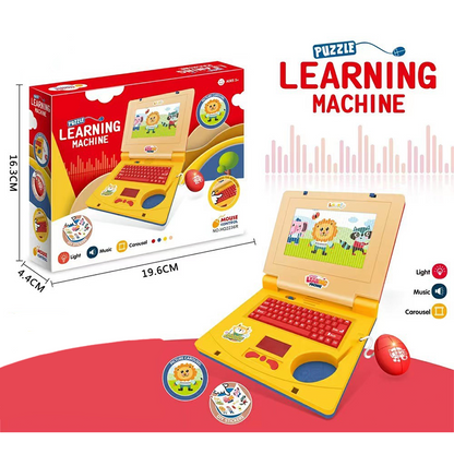 💻 42% RABATT! 🧸 Interaktiver Simulations-Spielzeug-Laptop – Lichter, Töne & Lernspiele – Fördert spielerisch Kreativität & Motorik bei Kindern 🎵